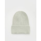 Reserved beanie iz strukturirane tkanine - svetlo siva | Shoptok.si