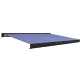 vidaXL Motorizirana kasetna tenda 350x250 cm modra in bela - - modra - 45.95 - 350 x 250 cm - | Shoptok.si