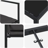  Vrtni set za objed 5 pcs Crna i tamno siva 80 x 80 x 73 cm | shoptok.hr