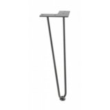 Gtv Hairpin nogara za sto sa 2 šipke Arto h-406, Crna | Eponuda.com