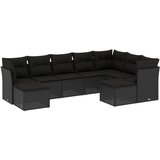  The Living Store Vrtna sedežna garnitura 9-delna z blazinami črn poli ratan - Vrtna Sedežna Garniture, (21443295) | Shoptok.si