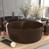vidaXL Razkošen umivalnik mat temno rjav 36x13 cm keramičen Cene