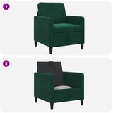 SOFA s pohranom Tamnozelena 72 x 78 x 87 cm Poliester | Shoptok.si
