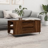 vidaXL Klubska mizica rjavi hrast 102x44,5x50 cm inženirski les Cene
