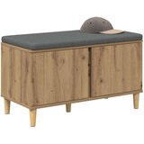  Haldna klop z blazino z vrati Umetni hrast 80 x 38 x 46 cm, (5000155662) | Shoptok.si