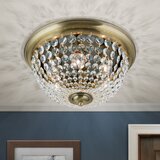 Orion dlu 1840/47 - kristalno stropno svetlo plafond 6xE27/40W/230V prečnik 47 cm bronza | Eponuda.com
