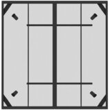  Vrtni stol antracit 100x100x7 cm od čelične mreže | Eponuda.com
