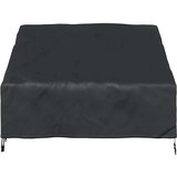 vidaXL Pokrivač za vrtnu klupu Crna 130 x 95 x 40 / 80 cm 210D tkanina | shoptok.hr