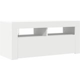 TV ormarić s LED svjetlima bijeli 90 x 35 x 40 cm | Eponuda.ba