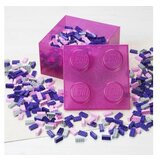 Lego kutija za odlaganje sa poklopcem (4): Svetlucavo roze | ePonuda.com