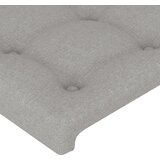  LED uzglavlje svjetlosivo 103 x 16 x 118/128 cm od tkanine | shoptok.hr