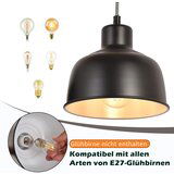 Nettlife Vintage viseča svetilka s 3 plameni Retro Industrial Black E27, (22123008) | Shoptok.si