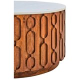 Premier Housewares Okrogla klubska mizica z marmorno mizno ploščo v naravni barvi ø 70 cm Torcino – | Shoptok.si