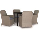  5-dijelni vrtni blagovaonski set s jastucima smeđe | shoptok.hr