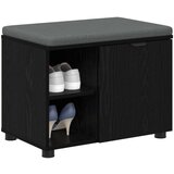  Klupa za hodnik s jastukom Crni hrast 60 x 38 x 46 cm | shoptok.hr