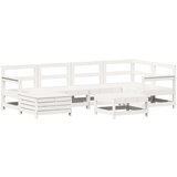  7-dijelni set vrtnih sofa bijeli od masivne borovine | shoptok.hr