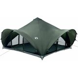 vidaXL Tipi šator s krovom Vojska zelena Za 18 osoba Poliester i čelik - Vojska zelena 500 x 500 x 350 cm | shoptok.hr