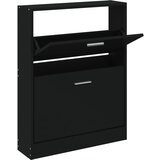 Maison Chic Omarica za obutev - Kopa za čevlje črna 59x17x81 cm inženirski les, (21777861) | Shoptok.si