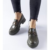 Gemre Green Cerzeto Loafers with Buckle | shoptok.hr