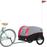  Kolesarska tovorna prikolica črna in rdeča 45 kg žele | Shoptok.si
