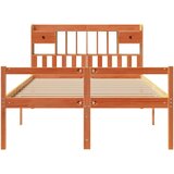  Krevet s regalom za knjige bez madraca 140 x 190 cm od borovine | shoptok.hr