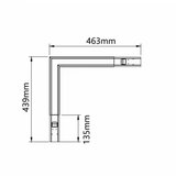 Dawn led svetiljka LL40 L(90°) 21/18/15/12W cct crna | ePonuda.com