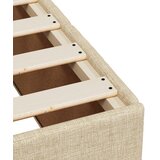  Okvir kreveta bez madraca krem 120x190 cm od tkanine | shoptok.hr