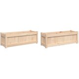  Vrtne sadilice 2 kom od masivne borovine | shoptok.hr