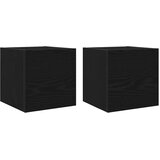  Set TV komoda Zidne 8 pcs Crni hrast Konstruirano drvo | shoptok.hr
