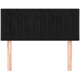  Uzglavlje crno 80 x 5 x 78/88 cm baršunasto | Eponuda.com