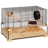 Ferplast kletka Karat 80, steklo/mreža - 78,5 x 45,5 x 52,5 cm | Shoptok.si