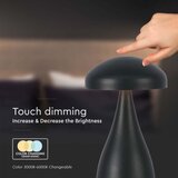  LED prigušiva punjiva stona lampa LED/1W/5V 3000-6000K 1800 mAh crna | Eponuda.com