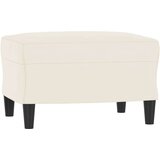 vidaXL Fotelja s tabureom krem 60 cm baršunasta | shoptok.hr