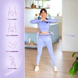 Hhm14 hula hoop ljubičasti magnetni s utegom + brojačem hms | shoptok.hr