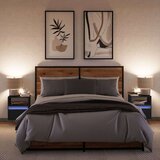 vidaXL Zidni TV ormarići s LED svjetlima 2 kom crni 41x31x45 cm | shoptok.hr