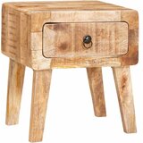  Konačna Stolić Smeđa 40 x 32 x 46 cm Čvrsto drvo manga | shoptok.hr