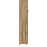  Highboard Umjetnički hrast 34,5 x 34 x 180 cm Konstruirano drvo Slike