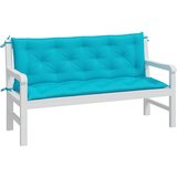  Jastuci za vrtnu klupu 2 kom tirkizni 150x50x7 cm od tkanine | shoptok.hr