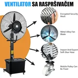 ventilator sa raspršivačem vode za bašte i lokale