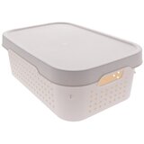 QUTU Korpa za odlaganje sa poklopcem 11l bijela | Eponuda.ba