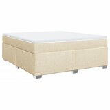  Krevet s oprugama i madracem krem 180x200 cm od tkanine | shoptok.hr