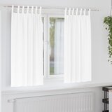 vidaXL Zavjese sa zavjesama 2 pcs Čista bijela Poliester | shoptok.hr