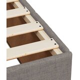  Okvir za krevet bez madraca smeđesivi 140 x 190 cm od tkanine | shoptok.hr