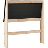  Tapecirani uzglavlje Crna 100 cm Čvrsto borovo drvo | shoptok.hr