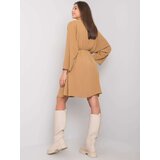 Italy Moda Dress-DHJ-SK-11981B.19-dark beige | shoptok.hr
