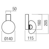  Redo 01-3240 - LED zidno svetlo SINCLAIR LED/6,5W/230V CRI 93 IP21 crna | Eponuda.com