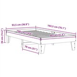  Okvir kreveta bez madraca 90 x 190 cm od masivne borovine | shoptok.hr