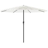  Vrtni suncobran s čeličnom šipkom bijeli 324x324x247 cm | Eponuda.com