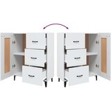  Komoda bijela 69,5 x 34 x 90 cm od konstruiranog drva | shoptok.hr