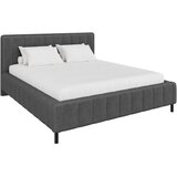 CARRYHOME OBLAZINJENA POSTELJA 140 cm x 200 cm , tekstil antracit | Shoptok.si